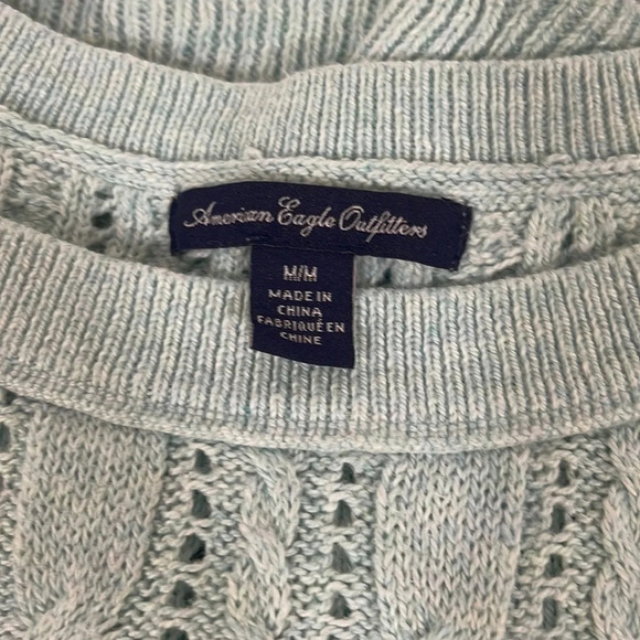 Women’s light turquoise colored sweater M - Picture 4 of 6